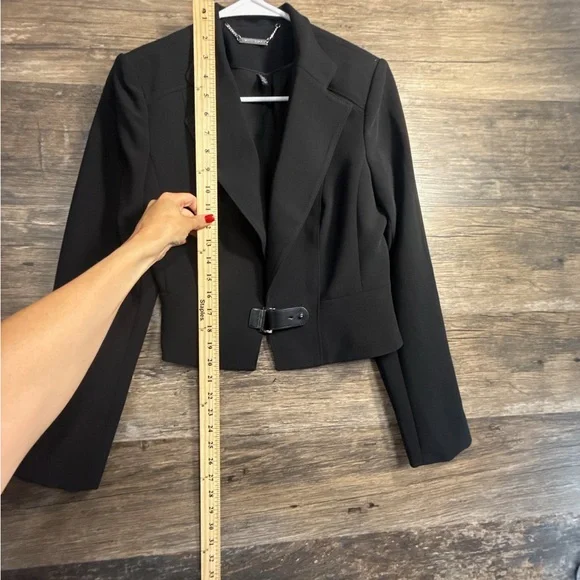 White House Black Market Black Cropped Blazer - Picture 6 of 6